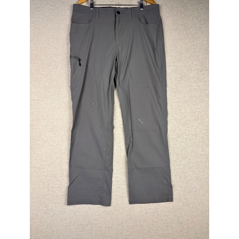 Orvis Mens Fleece Lined Outdoor Hiking Pants Grey 38x32